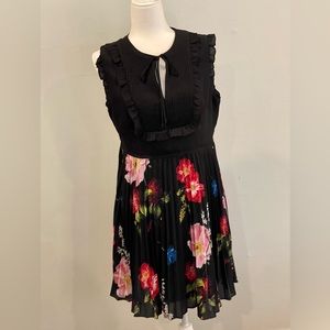 Ted Baker Berry Sundae Tie Neck Mini Dress sz 4